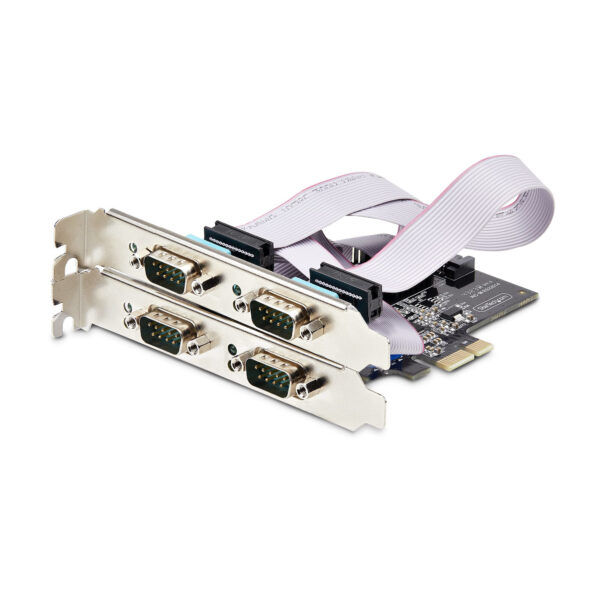 StarTech.com 4-Port PCIe Seriële Adapter Kaart, Quad PCI Express naar RS232/RS422/RS485 (DB9) Serial Kaart, Incl. Low-Profile Be - Afbeelding 6