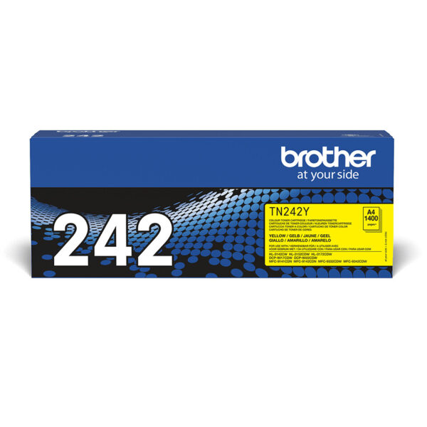 Brother TN-242Y tonercartridge 1 stuk(s) Origineel Geel