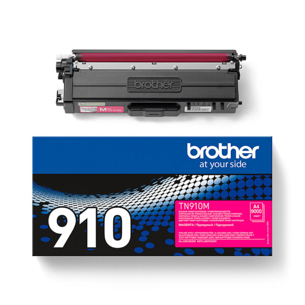 Brother TN-910M tonercartridge 1 stuk(s) Origineel Magenta - Afbeelding 4