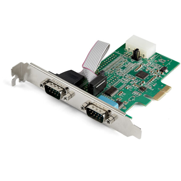 StarTech.com 2-port PCI Express RS232 Serial Adapter Kaart, PCIe RS232 Seriële Host Controller Kaart, PCIe naar Dual Serial DB9