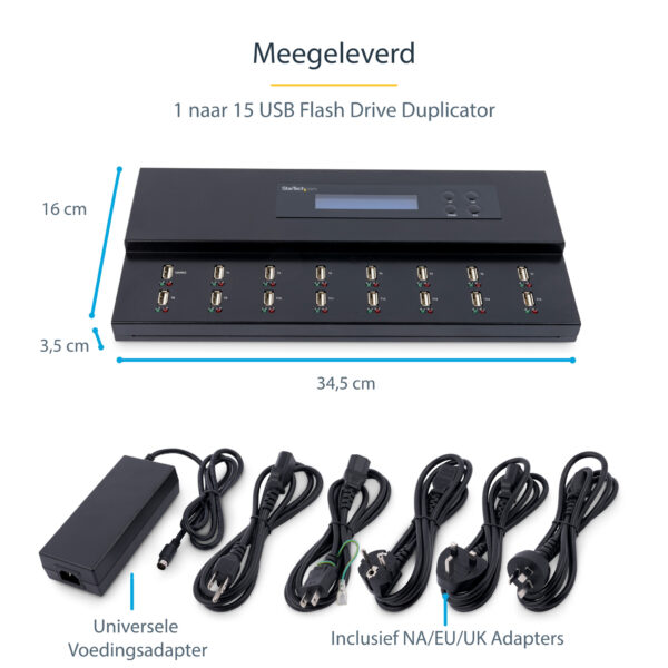 StarTech.com Standalone 1 naar 15 USB Thumb Drive Cloner en Wisser, Multiple USB Flash Drive Kloner, System/File/Whole-Drive Cop - Afbeelding 7