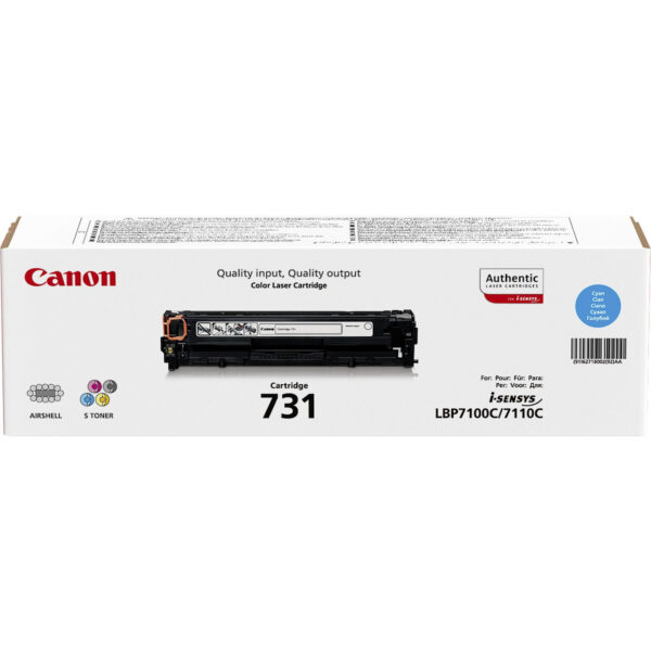 Canon 731 tonercartridge 1 stuk(s) Origineel Cyaan - Afbeelding 2