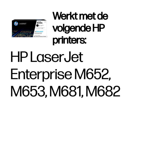 HP Originele 655A zwarte LaserJet tonercartridge - Afbeelding 8