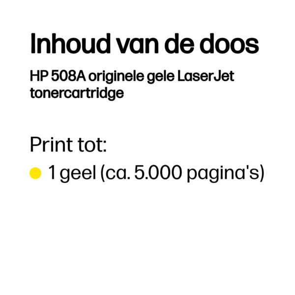 HP 508A originele gele LaserJet tonercartridge - Afbeelding 9