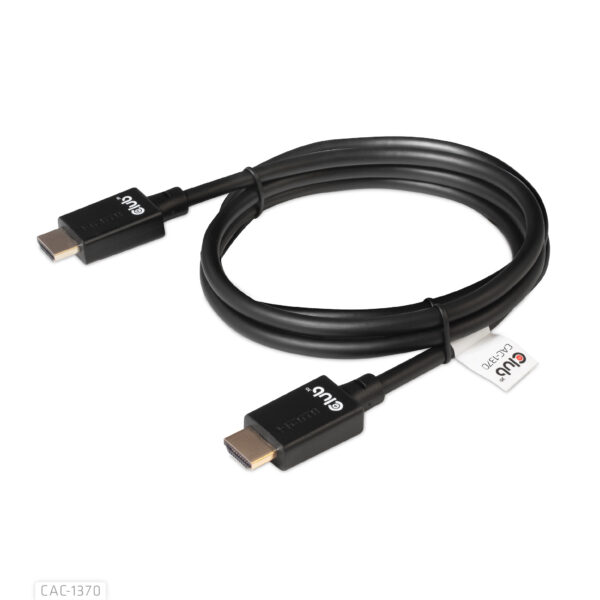 CLUB3D Ultra High Speed ​​HDMI™2.1 gecertificeerde kabel 4K120Hz, 144Hz 48Gbps M/V 1.5M - Afbeelding 5