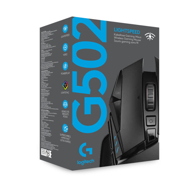 Logitech G G502 LIGHTSPEED draadloze gamingmuis - Afbeelding 9