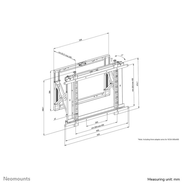 Neomounts videowall steun - Afbeelding 16