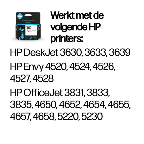 HP 302 originele drie-kleuren inktcartridge - Afbeelding 7