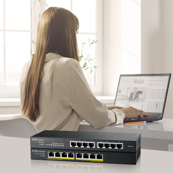 Zyxel GS1915-8EP Managed L2 Gigabit Ethernet (10/100/1000) Power over Ethernet (PoE) Zwart - Afbeelding 8