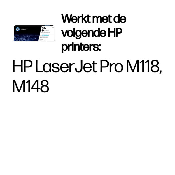 HP 94X originele high-capacity zwarte LaserJet tonercartridge - Afbeelding 9