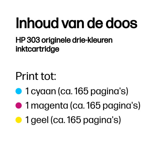 HP 303 originele drie-kleuren inktcartridge - Afbeelding 8