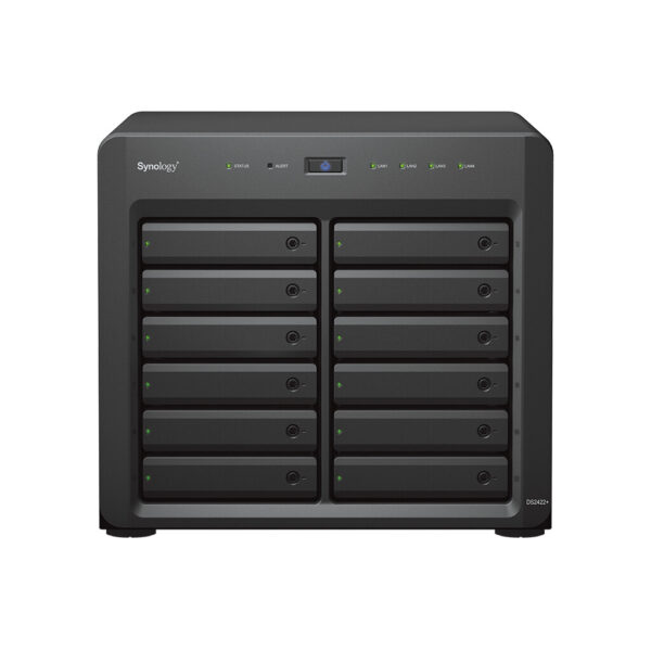 Synology DiskStation DS2422+ data-opslag-server NAS Tower Ryzen Embedded V1500B 4 GB DDR4 0 TB DiskStation Manager Zwart - Afbeelding 2