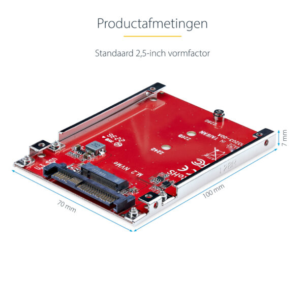 StarTech.com M.2 naar U.3 Adapter voor M.2 NVMe SSDs, PCIe M.2 Schijf naar 2.5inch U.3 (SFF-TA-1001) Host Adapter/Converter, TAA - Afbeelding 16