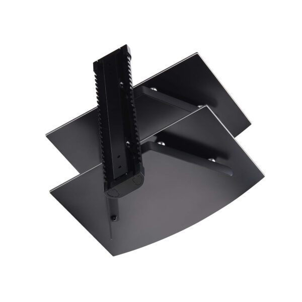 StarTech.com Dubbele Hangende Wandplanken voor Audio/Video Apparatuur, In Hoogte Verstelbare Schappen voor Onder TV, Hangend Wan - Afbeelding 7