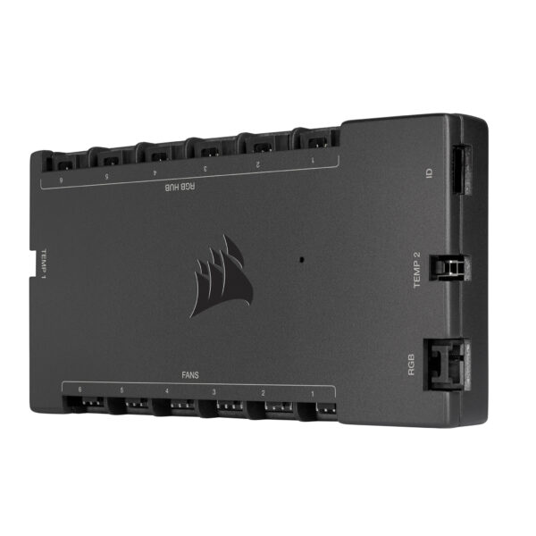 Corsair iCUE Commander Core XT snelheidsregelaar voor ventilator 6 kanalen Zwart - Afbeelding 2