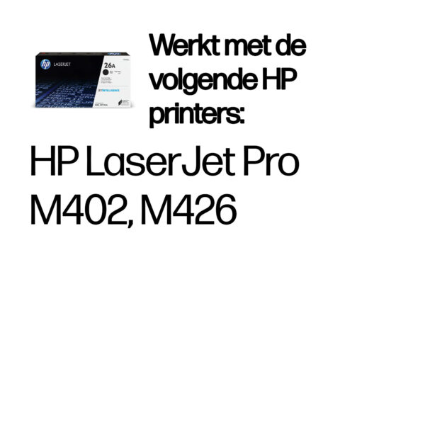 HP 26A originele zwarte LaserJet tonercartridge - Afbeelding 9