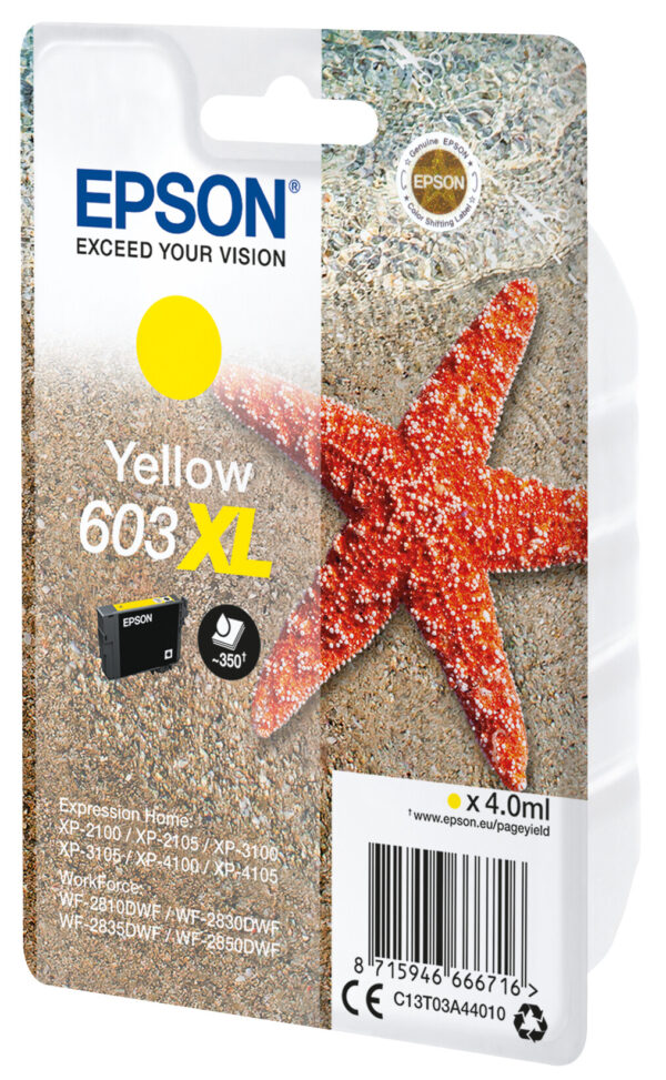 Epson Singlepack Yellow 603XL Ink - Afbeelding 2