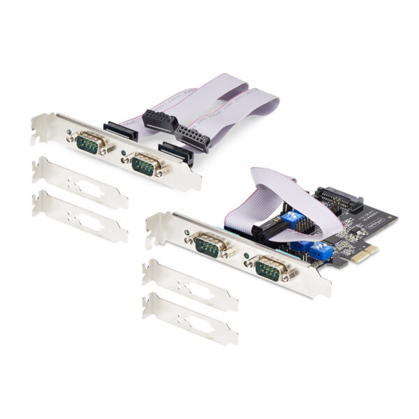 StarTech.com 4-Port PCIe Seriële Adapter Kaart, Quad PCI Express naar RS232/RS422/RS485 (DB9) Serial Kaart, Incl. Low-Profile Be - Afbeelding 8