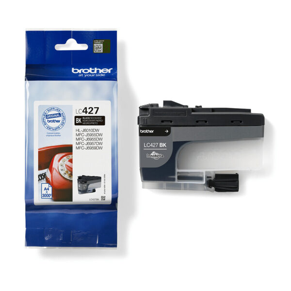 Brother LC-427BK inktcartridge 1 stuk(s) Origineel Normaal rendement Zwart - Afbeelding 2