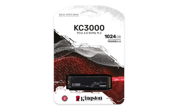 Kingston Technology 1024G KC3000 M.2 2280 NVMe SSD - Afbeelding 3