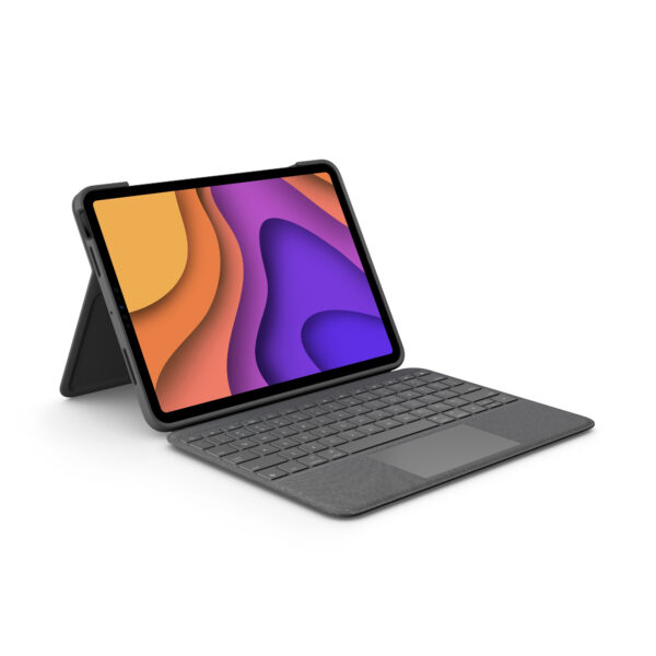 Logitech Folio Touch AZERTY Frans Smart Connector Grijs - Afbeelding 2