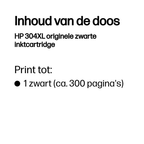 HP 304XL originele zwarte inktcartridge - Afbeelding 8