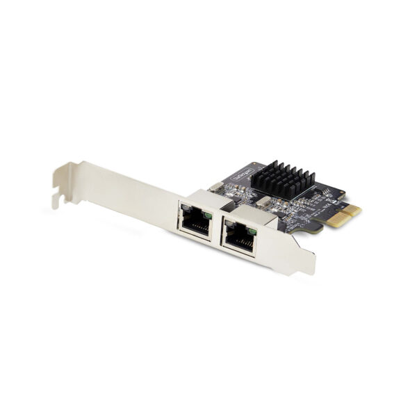 StarTech.com 2-Port Gigabit PCIe Ethernet Adapter Kaart, 1Gbps PCIe Netwerkkaart, 10/100/1000Mbps PCI Express NIC, Dual Realtek