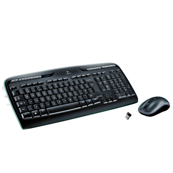 Logitech Wireless Combo MK330 toetsenbord Inclusief muis Kantoor USB QWERTY Spaans Zwart, Grijs