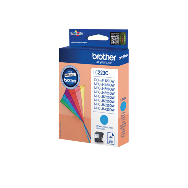 Brother LC223C inktcartridge 1 stuk(s) Origineel Cyaan