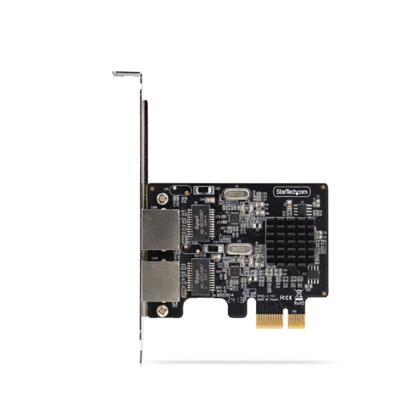 StarTech.com 2-Port Gigabit PCIe Ethernet Adapter Kaart, 1Gbps PCIe Netwerkkaart, 10/100/1000Mbps PCI Express NIC, Dual Realtek - Afbeelding 5