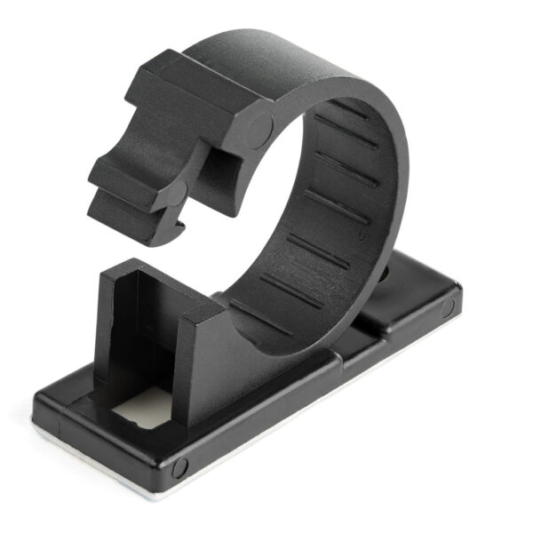 StarTech.com 100 Zelfklevende Kabelmanagement Clips, 17mm, Zwart, Netwerk/Ethernet/Bureau/Computer Kabelbeheer, Klevende Kabelh