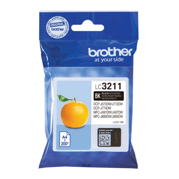 Brother LC3211BK inktcartridge 1 stuk(s) Origineel Zwart