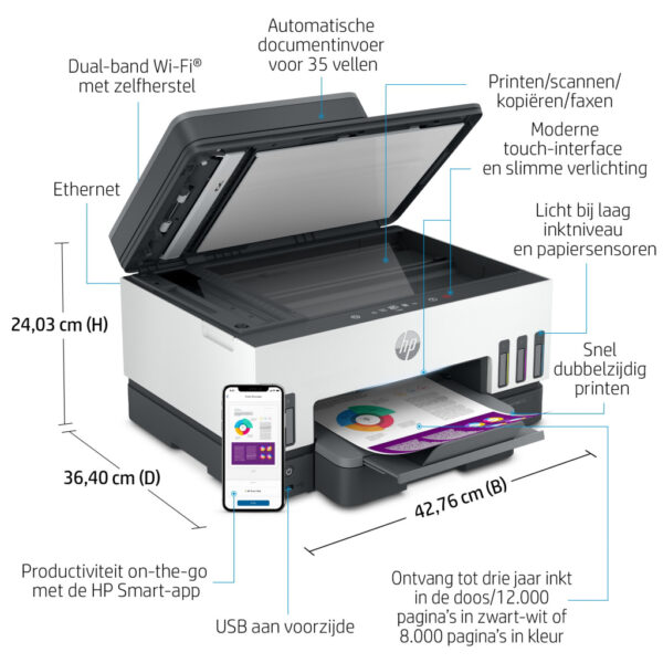 HP Smart Tank 7605 All-in-One - Afbeelding 14