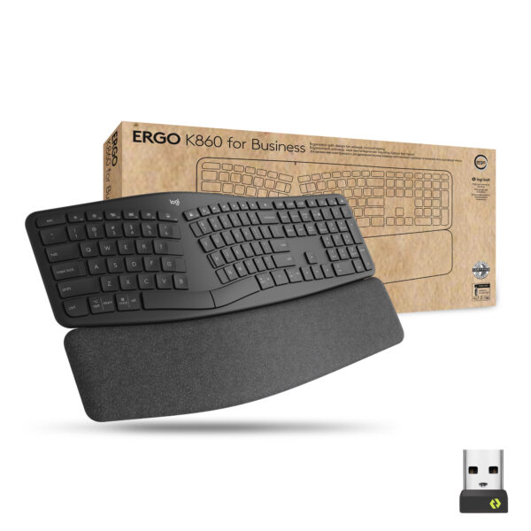 Logitech K860 for Business toetsenbord Kantoor Bluetooth Zwitsers Grafiet