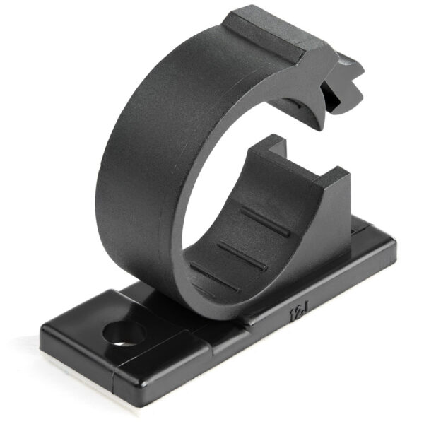 StarTech.com 100 Zelfklevende Kabelmanagement Clips, 17mm, Zwart, Netwerk/Ethernet/Bureau/Computer Kabelbeheer, Klevende Kabelh - Afbeelding 3