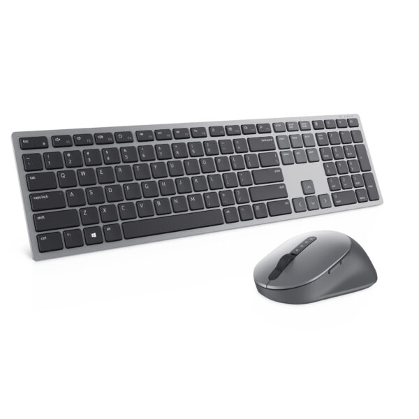 DELL KM7321W toetsenbord Inclusief muis Kantoor RF-draadloos + Bluetooth AZERTY Belgisch Grijs, Titanium - Afbeelding 7