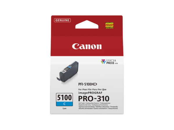 Canon PFI-5100 C inktcartridge 1 stuk(s) Origineel Cyaan