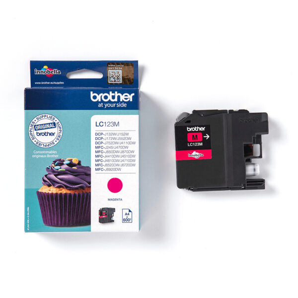 Brother LC123M inktcartridge 1 stuk(s) Origineel Magenta - Afbeelding 3