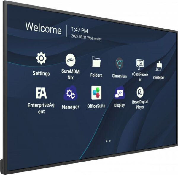 Viewsonic CDE4330 beeldkrant 109,2 cm (43") Wifi 450 cd/m² 4K Ultra HD Zwart Type processor Android 11 - Afbeelding 2