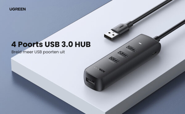 Ugreen 10915 USB 3.0 4-Port Hub 0.25m - Afbeelding 8