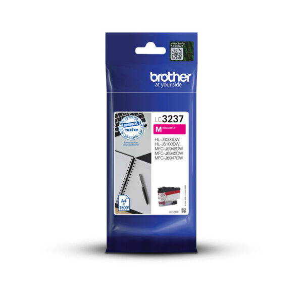 Brother LC3237M inktcartridge 1 stuk(s) Origineel Magenta