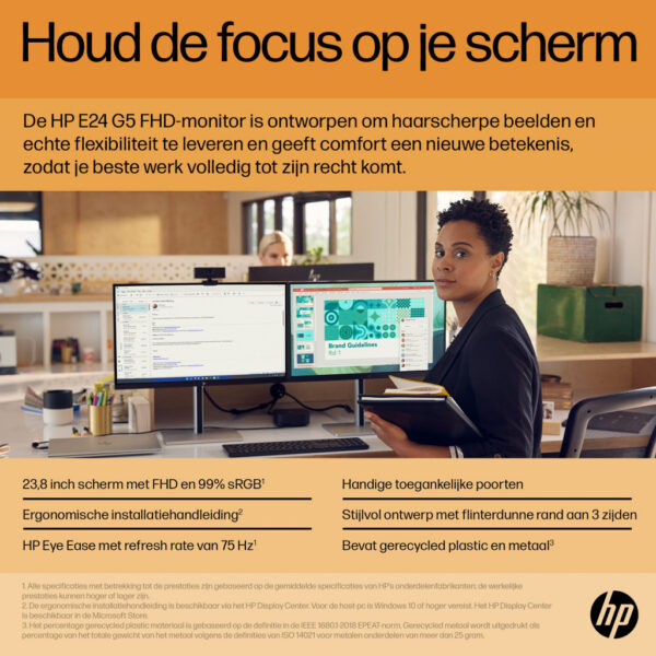 HP E-Series E24 G5 FHD-monitor - Afbeelding 7