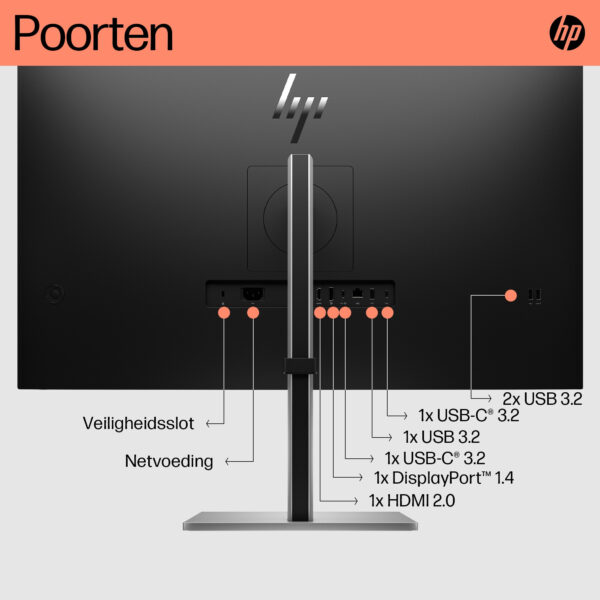 HP E32k G5 4K USB C-monitor - Afbeelding 6