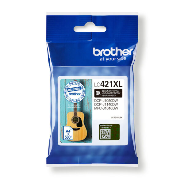 Brother LC421XLBK inktcartridge 1 stuk(s) Origineel Zwart