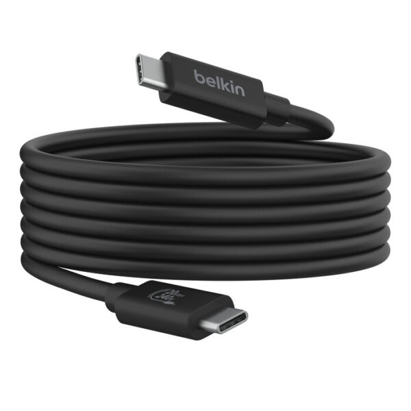 Belkin INZ004BT2MBK USB-kabel USB4 Gen 2x2 2 m USB C Zwart - Afbeelding 5