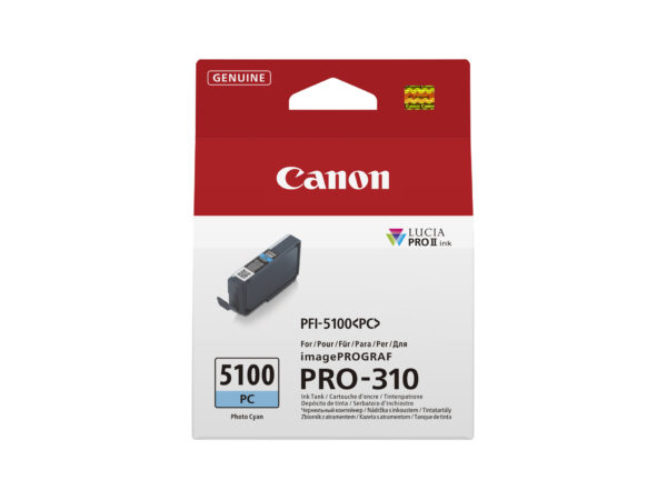 Canon PFI-5100 PC inktcartridge 1 stuk(s) Origineel Foto cyaan