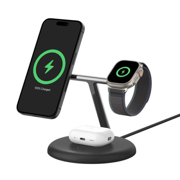 Belkin WIZ023VFBK oplader voor mobiele apparatuur Hoofdtelefoons, Smartphone, Smartwatch Zwart USB Draadloos opladen Binnen - Afbeelding 4