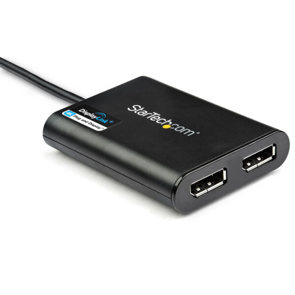 StarTech.com USB-naar-Dual DisplayPort-adapter - 4K 60Hz - USB 3.0 (5 Gbps) - Afbeelding 2