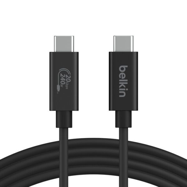 Belkin INZ004BT2MBK USB-kabel USB4 Gen 2x2 2 m USB C Zwart