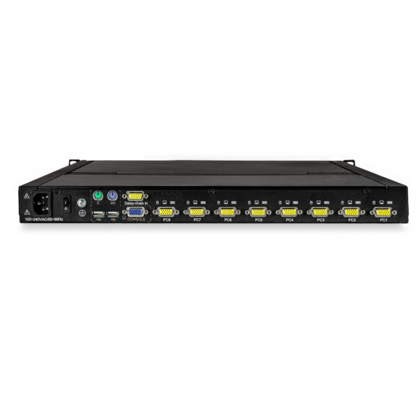 StarTech.com 8 port KVM Rack Console met 1,8m Lange Kabels, Geïntegreerde KVM Switch met 17" LCD Scherm, Universele 1U LCD KVM C - Afbeelding 6